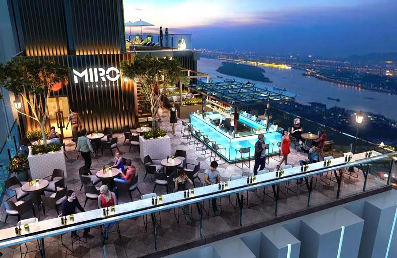 MIRO顶层是skybar